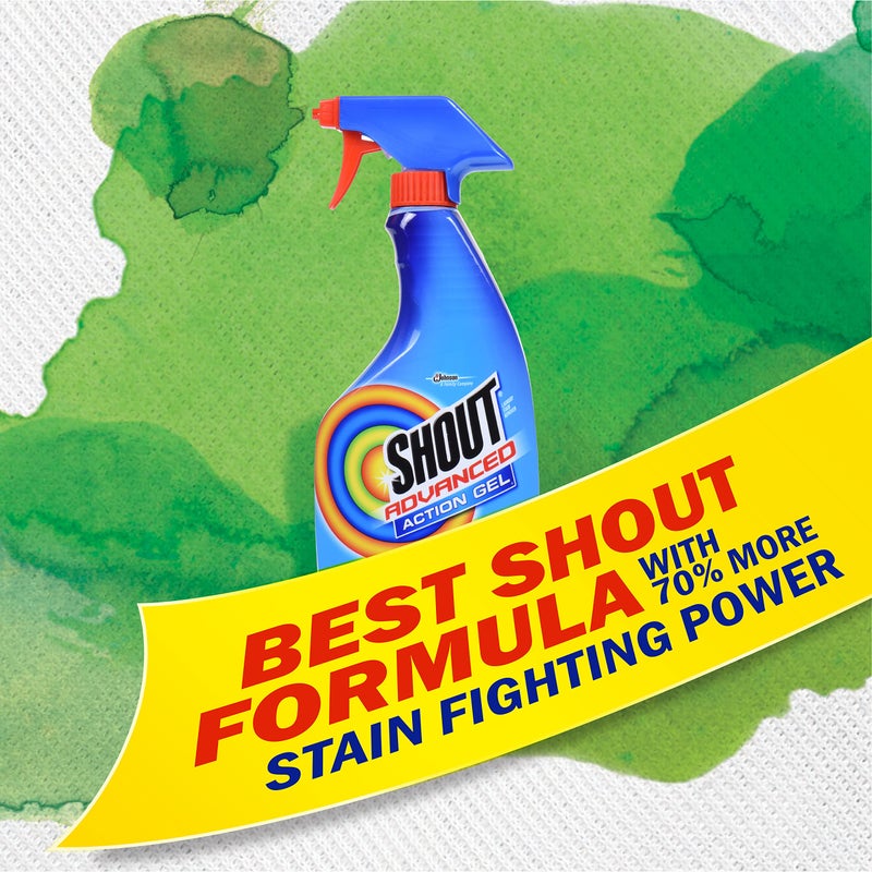 Shout Advanced Laundry Stain Remover Gel for Clothes Laundry, Breaks down stubborn, dried-in, and tough stains - 22oz Spray (Pack of 3), Packaging May Vary - Image 4